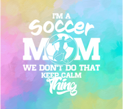 Soccer Mom UV DTF Wrap for 20 oz Skinny Tumbler