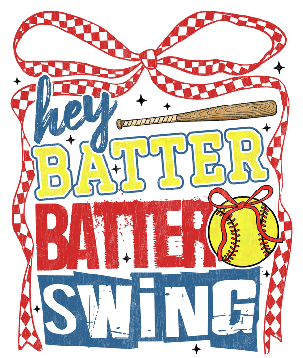 Softball Batter DTF (direct-to-film) Transfer