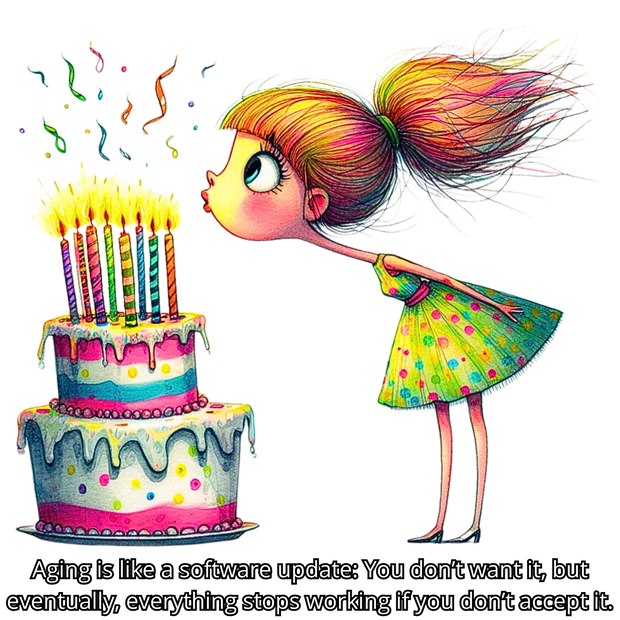 Software Update Birthday Girl & Colorful Hair DTF (direct-to-film) Transfer