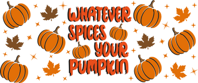 Spices your Pumpkin 16oz UV DTF Libby Wrap