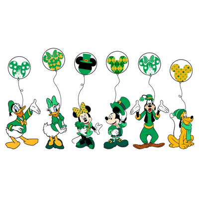 St. Patrick_s Day Disney Friends DTF (direct-to-film) Transfer