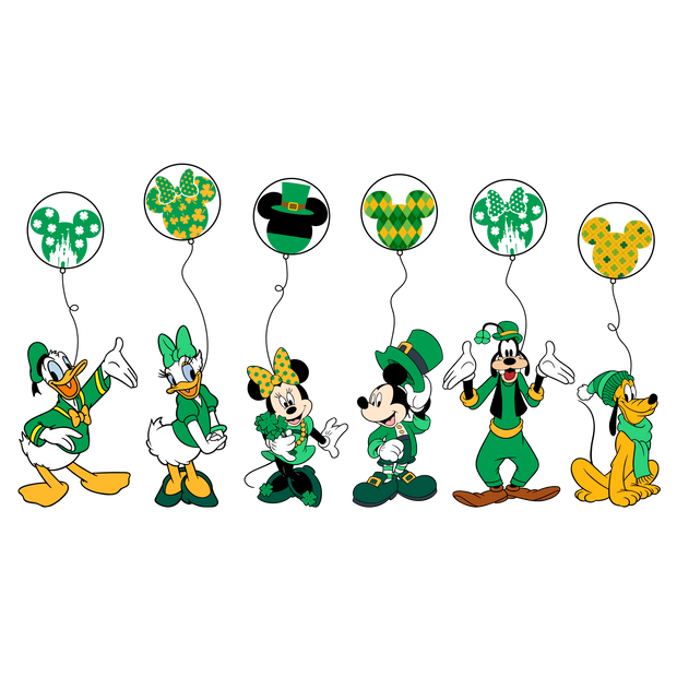 St. Patrick_s Day Disney Friends DTF (direct-to-film) Transfer