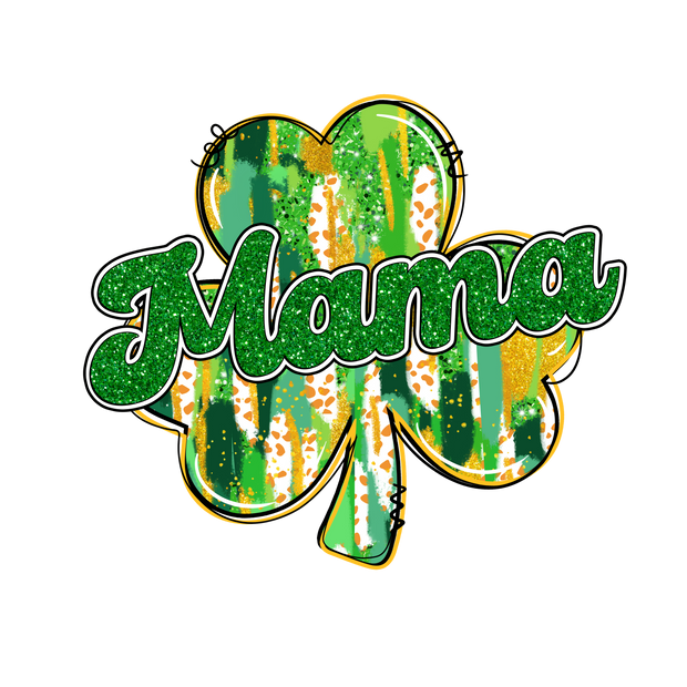 St. Patrick_s Day Mama Clover DTF (direct-to-film) Transfer