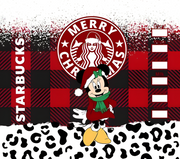 Starbucks Minnie Merry Christmas 20 oz Skinny Tumbler Wrap