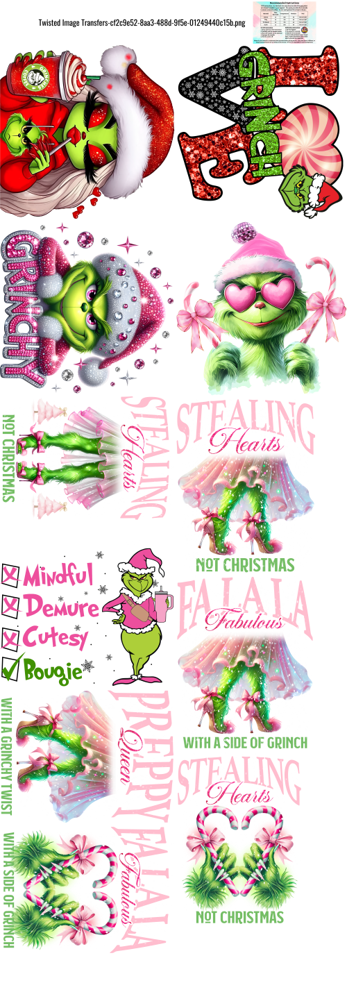 Stealing Hearts G 60" DTF Ready to Ship Gang Sheet