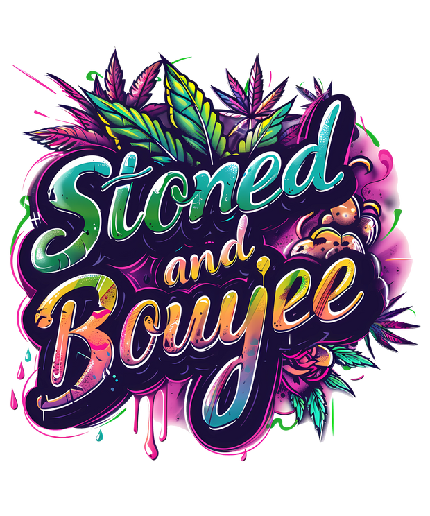 Stoned And Bouyee 420 DTF (direct to film) Transfer