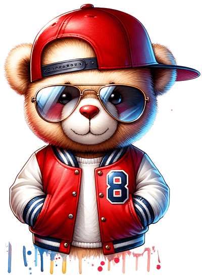 Street Wear Bear 12 DTF (direct-to-film) Transfer