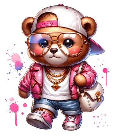 Street Wear Bear 15 DTF (direct-to-film) Transfer