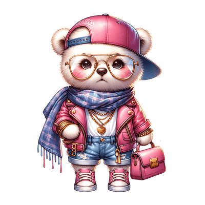 Street Wear Bear 21 DTF (direct-to-film) Transfer