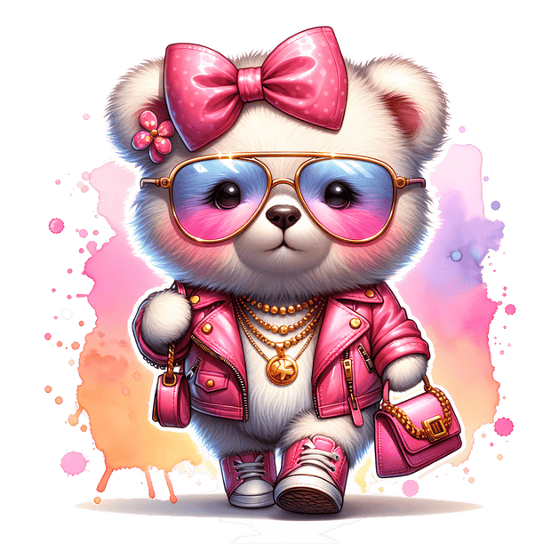 Street Wear Bear 23 DTF (direct-to-film) Transfer