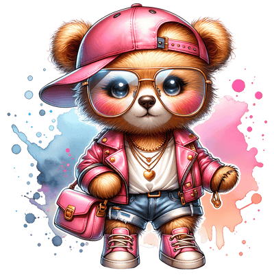 Street Wear Bear 24 DTF (direct-to-film) Transfer