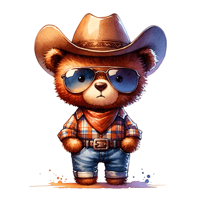 Street Wear Bear 9 DTF (direct-to-film) Transfer