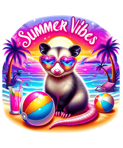 Summer Vibes Pink Claws DTF (direct-to-film) Transfer