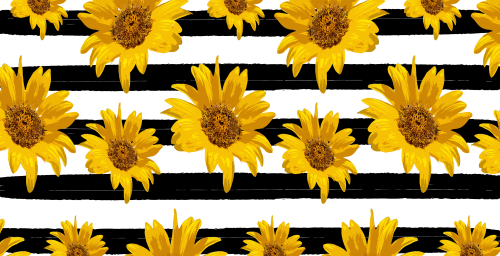 Sunflowers with Stripes UV DTF Wraps for 20 oz Skinny Tumbler