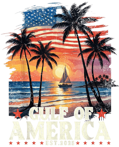 Sunset & Sailboat Gulf of America DTF (direct-to-film) Transfer