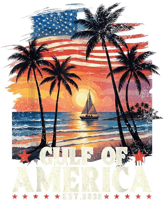 Sunset & Sailboat Gulf of America DTF (direct-to-film) Transfer