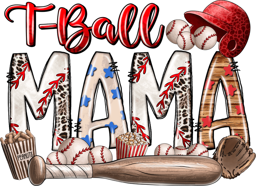 TBall Mama DTF (directtofilm) Transfer Twisted Image Transfers