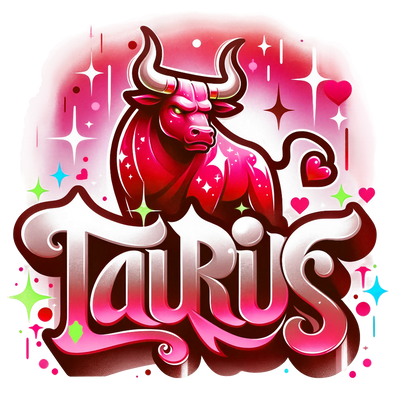 Taurus 1 Red Zodiac DTF (direct-to-film) Transfer