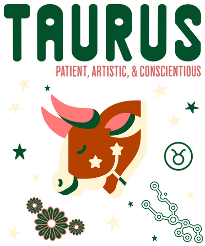 Taurus Patient Artistic & Conscientious DTF (direct-to-film) Transfer