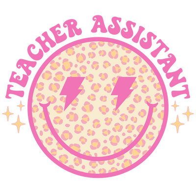 Teacher Assistant 1_2 DTF (direct-to-film) Transfer