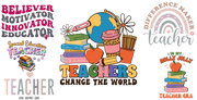 Teachers Change the World 16oz UV DTF Libby Wrap