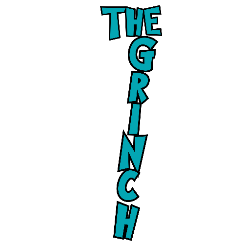 The Grinch In Font 2 Christmas DTF (direct-to-film) Transfer