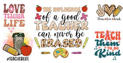 The Influence of a Teacher 16oz UV DTF Libby Wrap