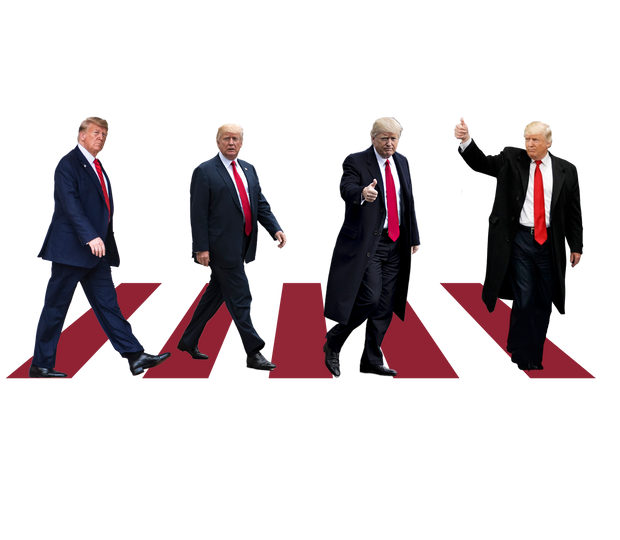 The Return in White Trump DTF (direct-to-film) Transfer