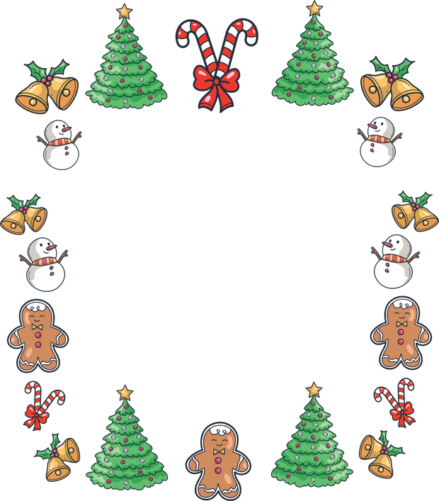 Too Hot for Ugly Sweater in White Font DTF (direct-to-film) Transfer