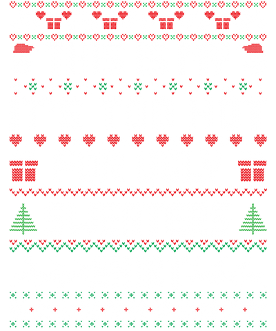 Too Hot for Ugly Sweaters White Font DTF (direct-to-film) Transfer