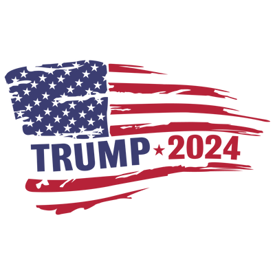 Trump 2024 Distressed Flag DTF (direct-to-film) Transfer