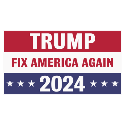 Trump 2024 Fix America Again DTF (direct-to-film) Transfer