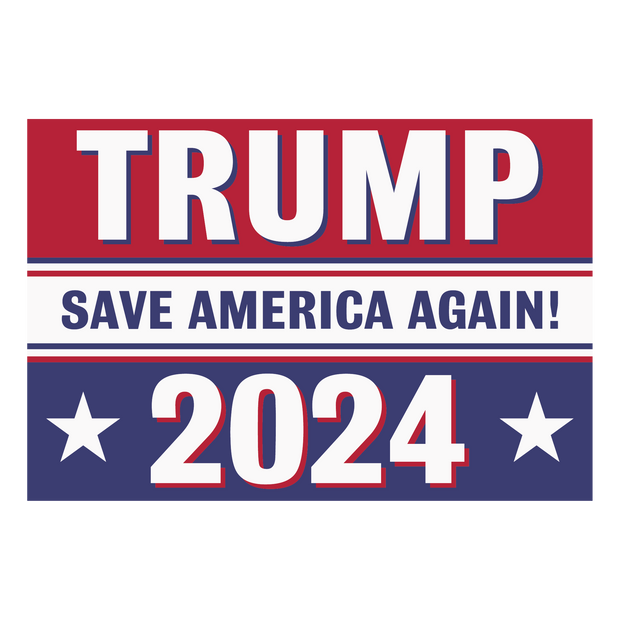 Trump 2024 Save America Again  DTF (direct-to-film) Transfer