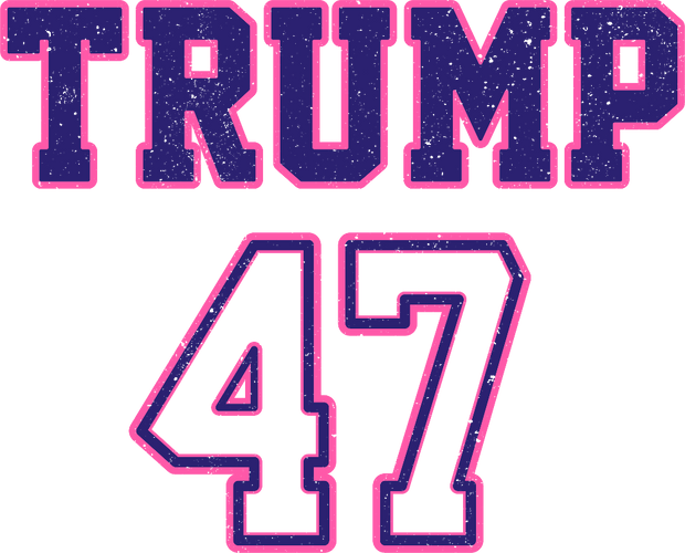 Trump 47 Distressed DTF (direct-to-film) Transfer