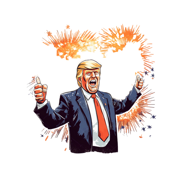 Trump Orange DTF (direct-to-film) Transfer
