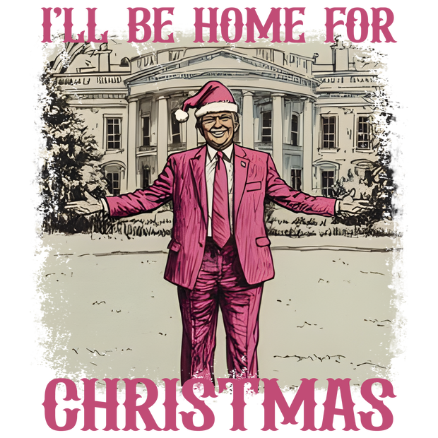 Trump Smiling in Pink by White House DTF (direct-to-film) Transfer