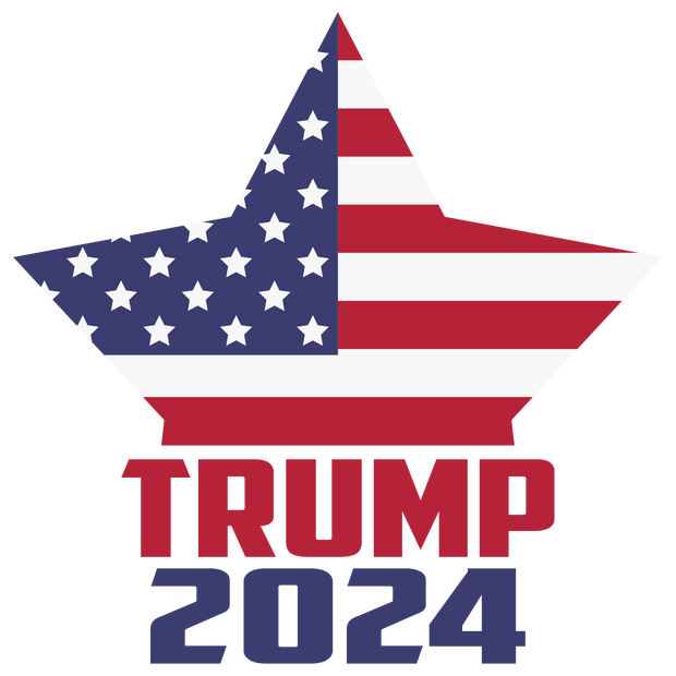 Trump Star 2024 DTF (direct-to-film) Transfer