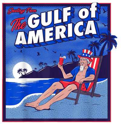 Trump in Shorts on the Beach Gulf of America DTF (direct-to-film) Transfer