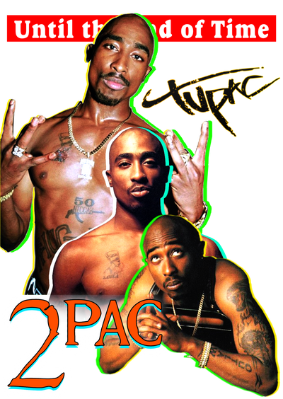 Tupac Until the end of Time Throwing Signs DTF (direct-to-film)