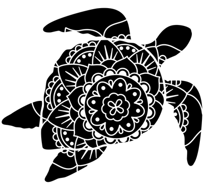 Turtle Mandala - Twisted Image Transfers
