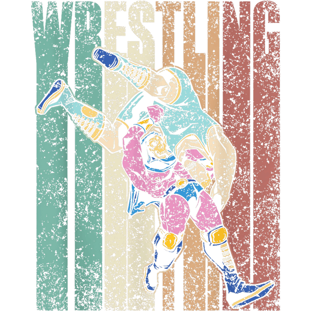 Two People Wrestling DTF (direct-to-film) Transfer