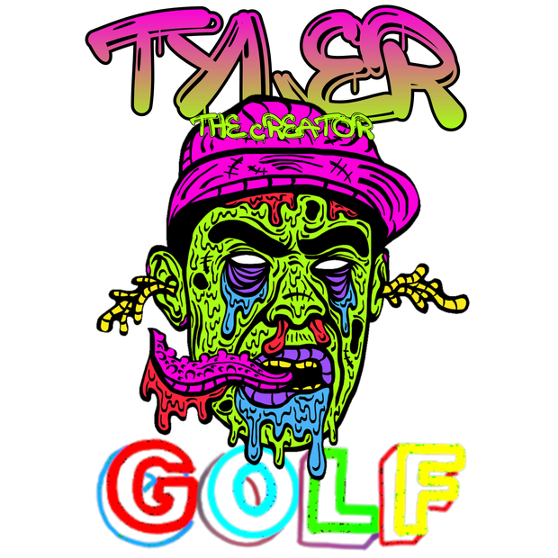 Tyler Golf Multi Color & Purple Hat DTF (direct-to-film)