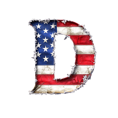 USA Letter D DTF (direct-to-film) Transfer