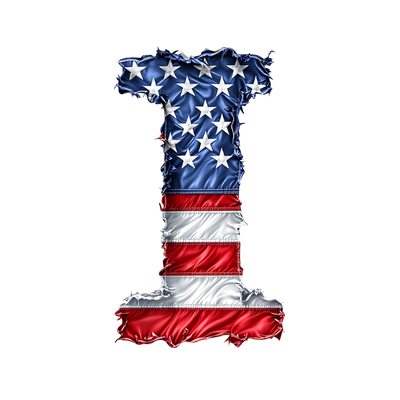USA Letter I DTF (direct-to-film) Transfer