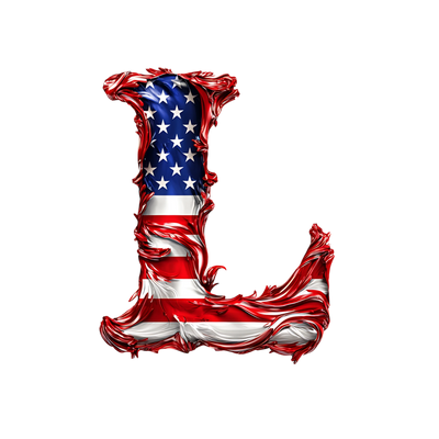 USA Letter L DTF (direct-to-film) Transfer