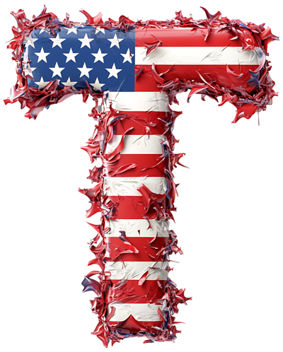USA Letter T DTF (direct-to-film) Transfer