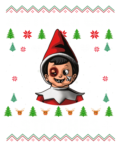 Ugly Sweater Black Eye Elf DTF (direct-to-film) Transfer