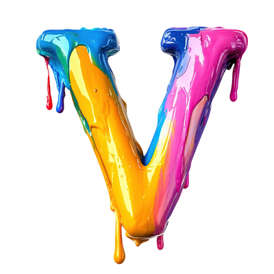 V Color Drip DTF (direct-to-film) Transfer