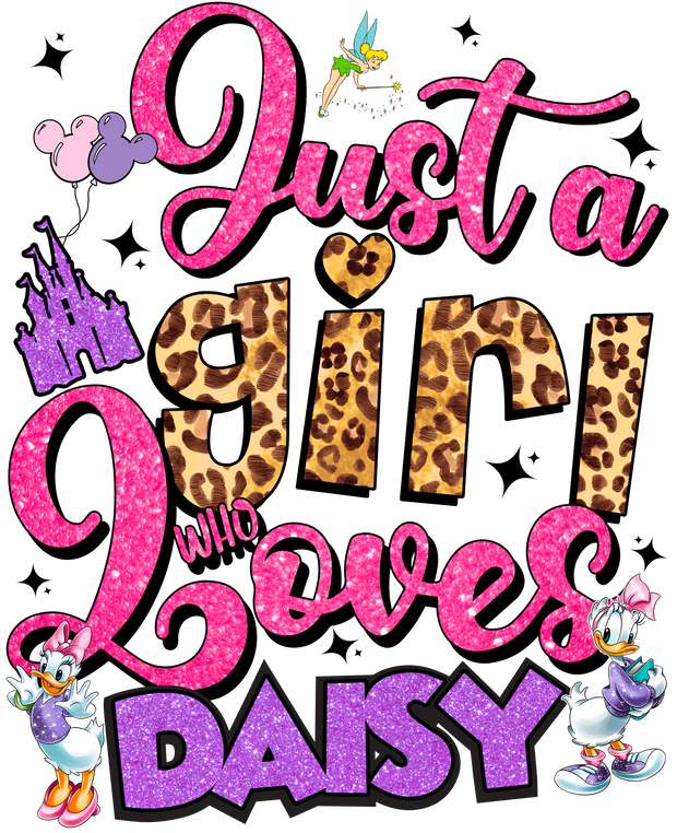 Valentine Who Loves Daisy DTF (direct-to-film) Transfer