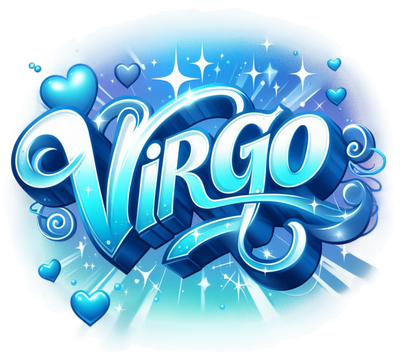 Virgo 2 Blue Zodiac DTF (direct-to-film) Transfer